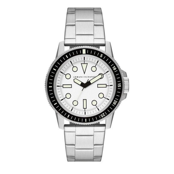 🔥 ARMANI EXCHANGE Men LEONARDO
Round White Dial Stainless Steel Bracelet🔥🔥 - Picture 2 of 7